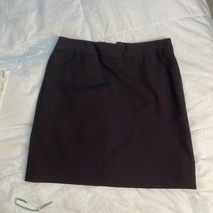 eggplant purple pin strip mini skirt
